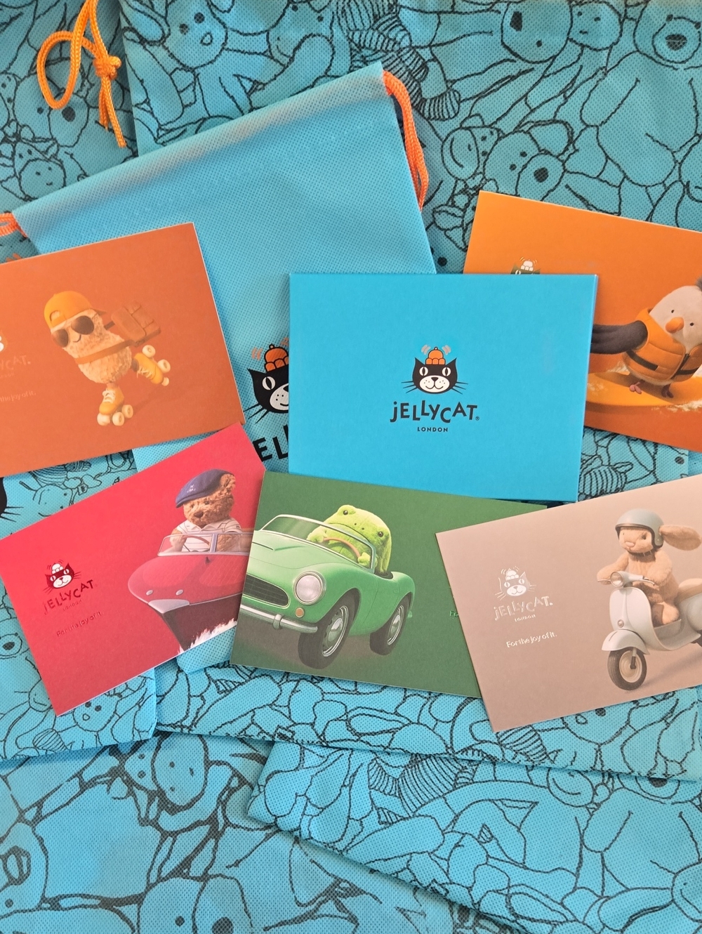 Jellycat Postcards and Dust Cover